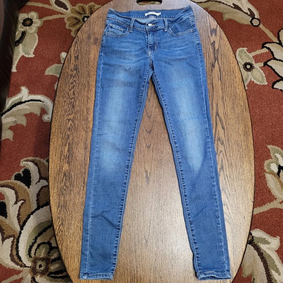 Levi's 710 Super Skinny Medium Dark Wash Jeans Size Women's 26 - Picture 2 of 12